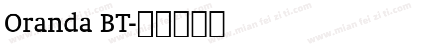 Oranda BT字体转换